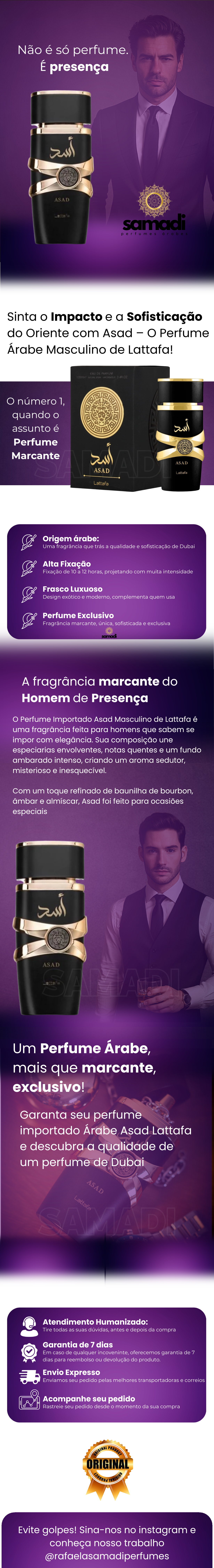 Perfume Árabe Masculino Asad